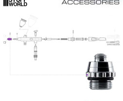 Airbrush kryt trysky Gaahleri 0,2mm pro Mobius (1 ks)