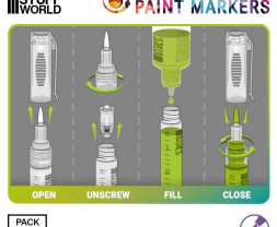 Plnitelné fixy Green Stuff World, velikost hrotu #1 (5 ks)