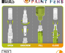 Plnitelné fixy Green Stuff World, velikost hrotu #0,5 (6 ks)