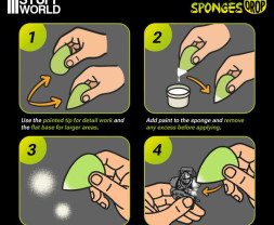 Teardrop Paint Sponges – aplikační houbičky ve tvaru kapky (5 ks)