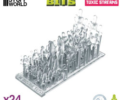 3D Printed Set Toxic Streams – 3D tištěné toxické proudy (24 ks)