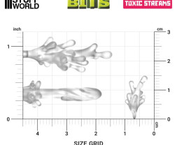 3D Printed Set Toxic Streams – 3D tištěné toxické proudy (24 ks)