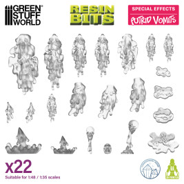 3D Printed Set Putrid Vomits – 3D printed putrid vomit (22 pcs)