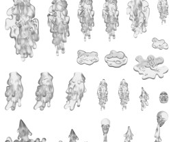 3D Printed Set Putrid Vomits – 3D printed putrid vomit (22 pcs)