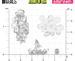 3D Printed Set Putrid Vomits – 3D printed putrid vomit (22 pcs)