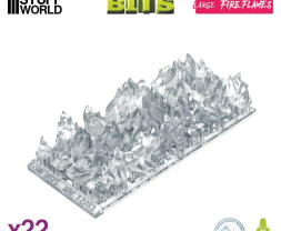 3D Printed Set Large Fire Flames – 3D tištěné malé plameny (22 ks)