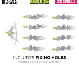 3D Printed Set Ice Spells – 3D tištěné ledové efekty (26 ks)