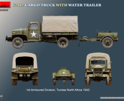 1:35 Chevrolet G7117 Cargo Truck w/ Water Trailer