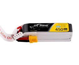 Gens Ace LiPo Tattu Serie - 3S 450mAh 11.4V 3S1P HV (95C) XT30U-F Plug