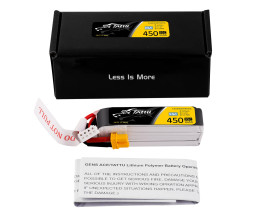 Gens Ace LiPo Tattu Serie - 3S 450mAh 11.4V 3S1P HV (95C) XT30U-F Plug