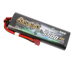 Gens ace Bashing Serie G-Tech LiPo - 2S 5500mAh 7,6V 2S1P HV (60C) HardCase 20#, Dean-T Plug