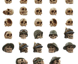 3D Printed Set Battlefield Resin Skulls – 3D tištěné lebky (1000 ks)
