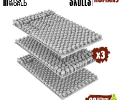 3D Printed Set Battlefield Resin Skulls – 3D tištěné lebky (1000 ks)