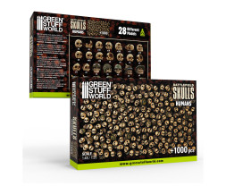 3D Printed Set Battlefield Resin Skulls – 3D tištěné lebky (1000 ks)