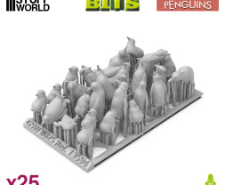 3D Printed Set Penguins – 3D tištění tučňáci (25 ks)