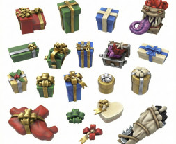 3D Printed Set Gift Boxes – 3D tištěné dárky (22 ks)35