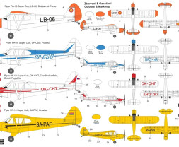 1:72 Piper PA-18 Over Europe