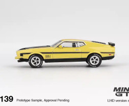 1:64 Ford Mustang Mach 1 Grabber Yellow 1971