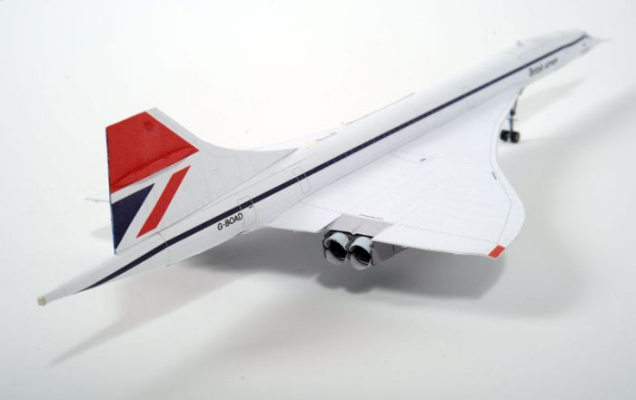 Mega Graphic Concorde British Airways & Singapore - cutout