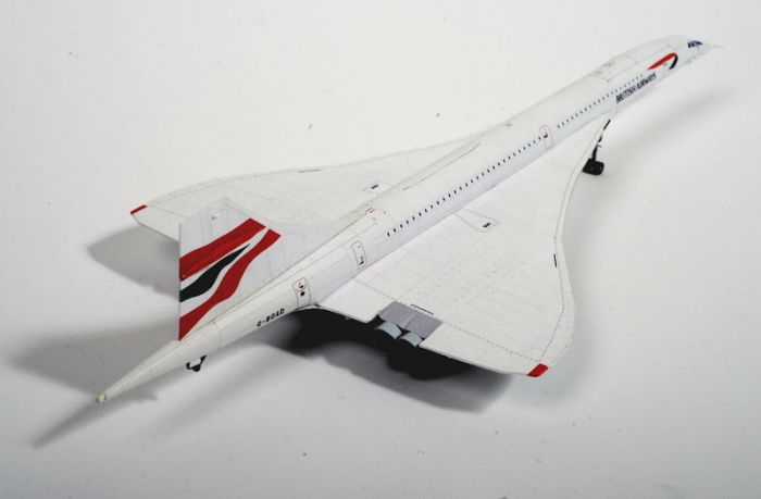 Mega Graphic Concorde British Airways & Singapore - cutout