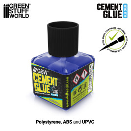 Blue Cement Fast Glue for Plastics – modré lepidlo na plastikové modely (40 ml)