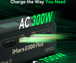 GensAce Imars D300 Plus G-Tech Dual Channel AC/DC 300W/700W nabíječ/vybíječ (bílý)