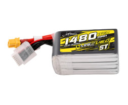 Gens ace LiPo Tattu R-Line V6 - 6S 1480mAh 22,2V 6S1P ST (160C) XT60 Plug