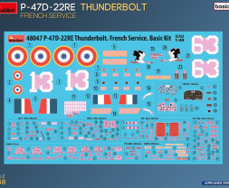 1:48 Republic P-47D-22RE Thuderbolt French (basic kit)