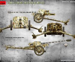 1:35 German 7.5cm Anti-Tank Gun PaK 40 Mid w/ Crew