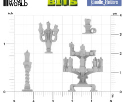3D Printed Set Candle Holders (30 pcs)
