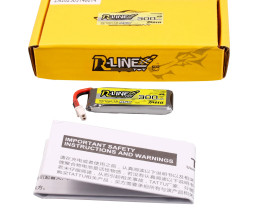 GENS ACE LIPO TATTU R-Line FPV serie - 1S 300mAh 3.8V 1S1P HV (95C) Version 1.0