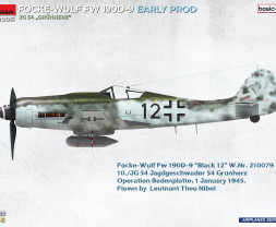 1:48 Focke-Wulf Fw 190 D-9 Early Production JG 54 „Grünherz“ (basic kit)
