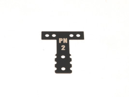 PN Racing Mini-Z MR03/MR04 MM Spring Steel T-Plate #2 (Black)