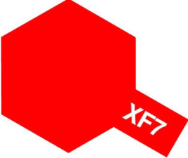 Barva Tamiya akryl XF-7 Flat Red (23 ml)