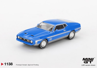 1:64 Ford Mustang Mach 1 Grabber Blue - blistr
