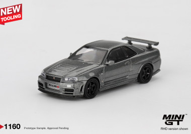 1:64 Nissan Skyline GT-R Dark Metal Gray (NISMO BNR34 CRS Version)