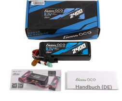 Gens Ace Mini G-Tech LiPo - 2400mAh 11.1V 3S1P (25C) Battery Pack příjímač