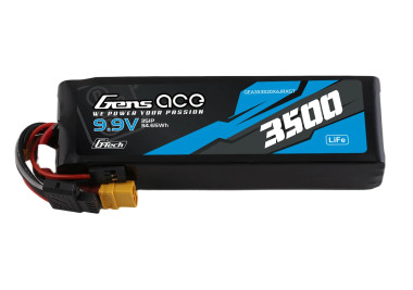 Gens Ace Mini G-Tech LiFe - 3S 3500mAh 9.9V 3S1P (20C) Battery Pack přijímačové