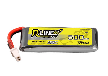 GENS ACE LIPO TATTU R-Line FPV serie - 1S 500mAh 1S1P (95C) Version s BT 2.0 konektorem