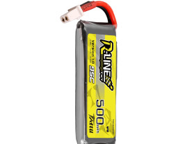 GENS ACE LIPO TATTU R-Line FPV serie - 1S 500mAh 1S1P (95C) Version s BT 2.0 konektorem