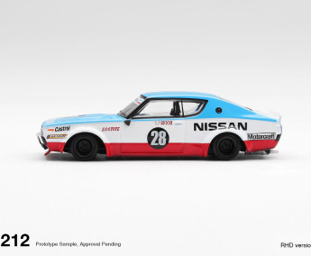 1:64 NISSAN GT-R (KPGC110) SKYLINE KENMERI LIBERTY WALK NISSAN RACING 75 CONCEPT 2024 - blister