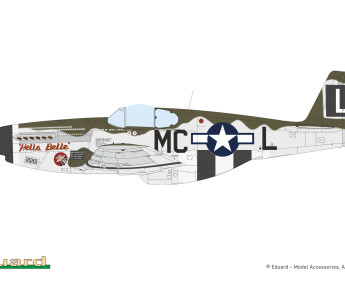 1:32 North American P-51B Mustang Malcolm Hood canopy (Hybrid edition)