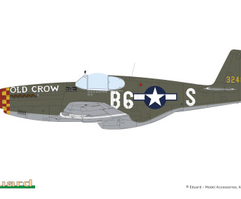 1:32 North American P-51B Mustang Malcolm Hood canopy (Hybrid edition)