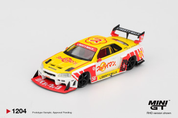 1:64 NISSAN GTR (R34) LB-SUPER SILHOUETTE SKYLINE SUPPAIMAN OKINAWA 2025
