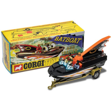 Corgi Toys 107 - Bat Boat With Batman & Robin (Reissue)