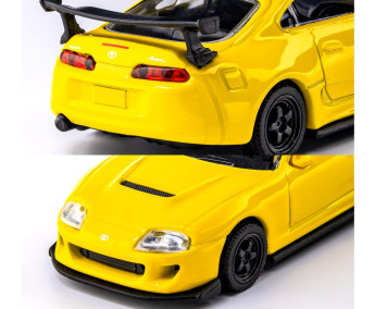 1:64 Majorette Collection 1995 Toyota Supra - yellow