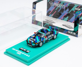  1:64 Minicar Book Nissan Skyline GT-R HKS #87 (Kyosho MOTN LED System)