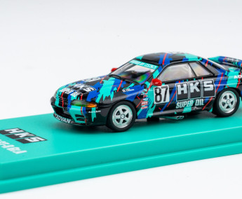  1:64 Minicar Book Nissan Skyline GT-R HKS #87 (Kyosho MOTN LED System)
