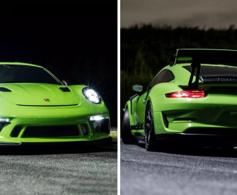 1:10 Porsche 911 GT3 RS 2018 Lizard Green Readyset Fazer FZ02-R 4WD EP SET