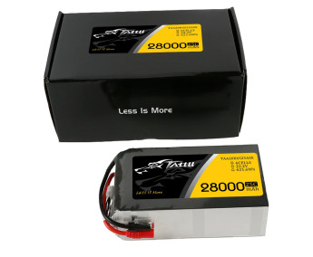 Gens Ace Tattu serie - 6S 28000mAh 22.2V 6S1P (25C) s konektorem AS150+XT150